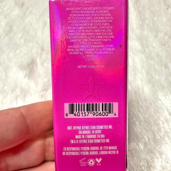 NIB Jeffree Star Pink Messiah Velvet Trap Lipstick Full Size 4g - Picture 8 of 10